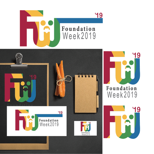 Connectivity logo with the title 'Logo concept for an organization event'