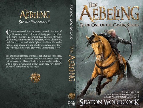 Fantasy design with the title 'Book Cover for Seaton Woodcock'