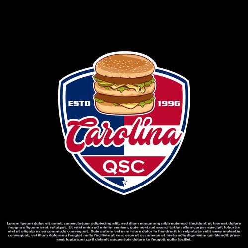 Mcdonalds logo with the title 'Carolina QSC'