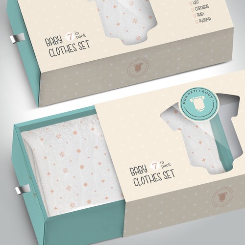 Clothes design with the title 'package design'