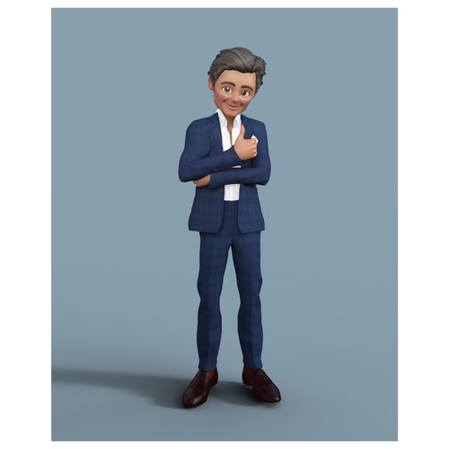 Disney design with the title 'Create a character for the real estate platform'