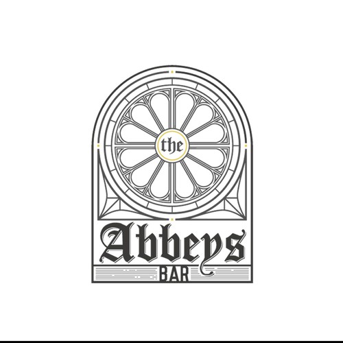 Western logo with the title 'Create the winning logo for The Abbey Bar'