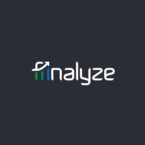 Analytics logo with the title 'Logo Concept for Fintech Platform'