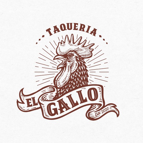 Mexican restaurant design with the title 'Logo design for El Gallo, Mexican restaurant'