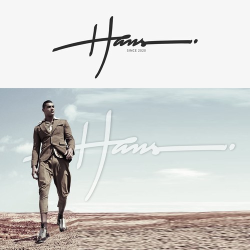 Signature design with the title 'fashion logo'