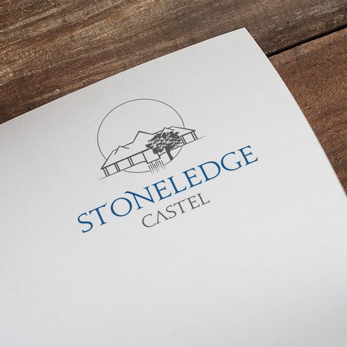 Country club logo with the title 'concept for a lodging facility'