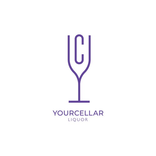 Moonshine logo with the title 'Minimalist Logo for YourCellar'