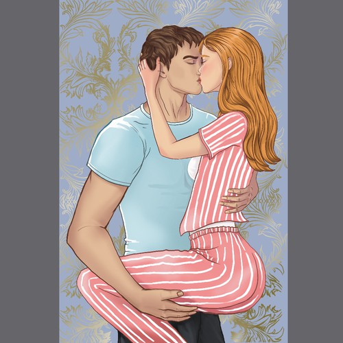 Love design with the title 'Romantic art'