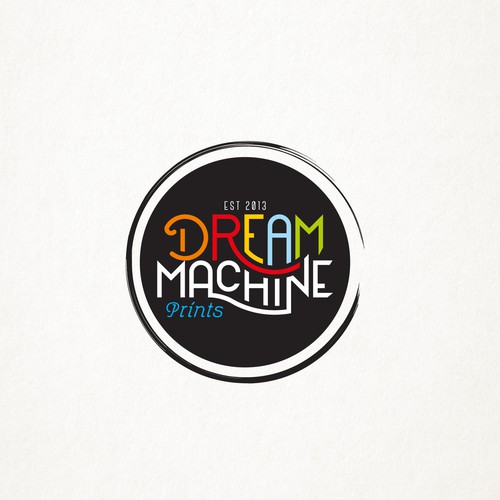 Machinery logo with the title 'Dream Machine Prints '