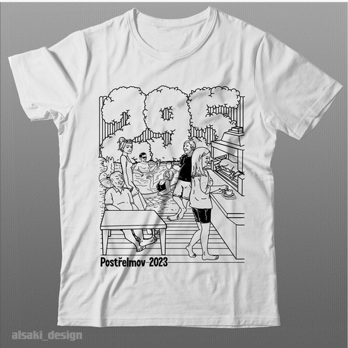 Drawing design with the title 'Family Reunion'