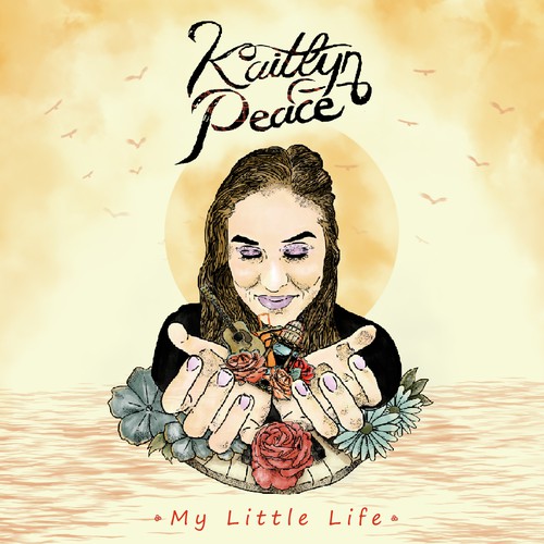 Beach artwork with the title 'Cover Album for Kaitlyn Peace'
