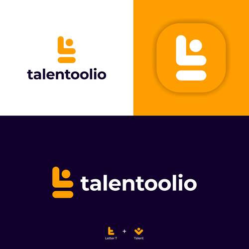 Talent logo with the title 'talentoolio'