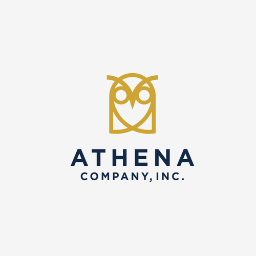 Athena logo with the title 'Logo for female owned heavy highway constrution company'