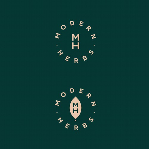 Herbal logo with the title 'Logo for contemporary modern herbal wellness brand'