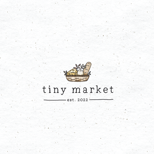 Farmhouse design with the title 'Tiny market'