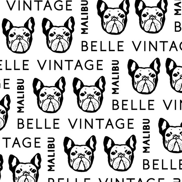 Marker logo with the title 'Vintage Frenchie logo'