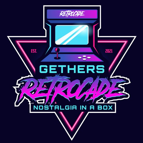 Pinball logo with the title 'Gethers' RetroCade'