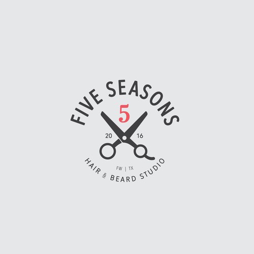 Shaving design with the title 'Five Seasons'
