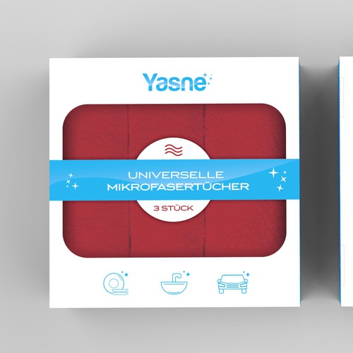 Bold packaging with the title 'Modern and minimalist packaging for cleaning product'