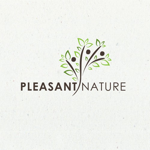 Wildlife logo with the title 'Pleasant Nature'