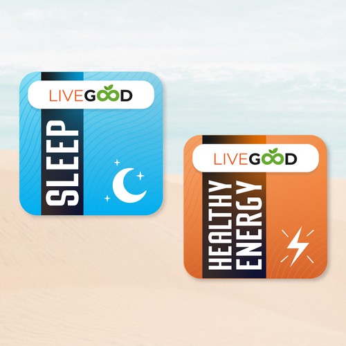 Energy packaging with the title 'Patch/Sticker design'