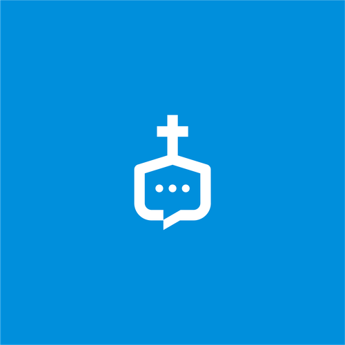 Cute messages logo with the title 'crunch message logo'