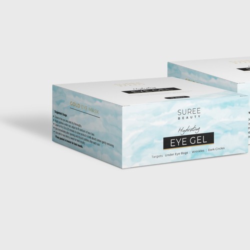 Minimal packaging with the title 'Packaging box design for sure beauty.'