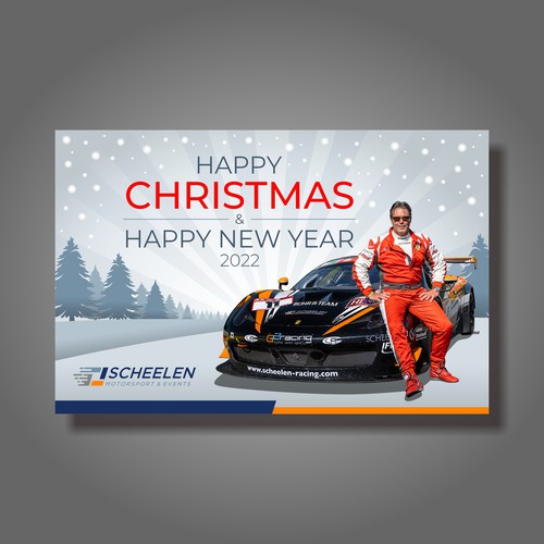 Card artwork with the title 'Christmas Card'