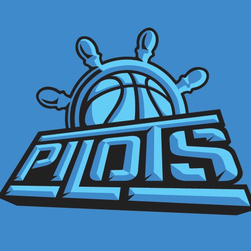 Team jersey logo with the title 'Logo and Type design for basketball team'