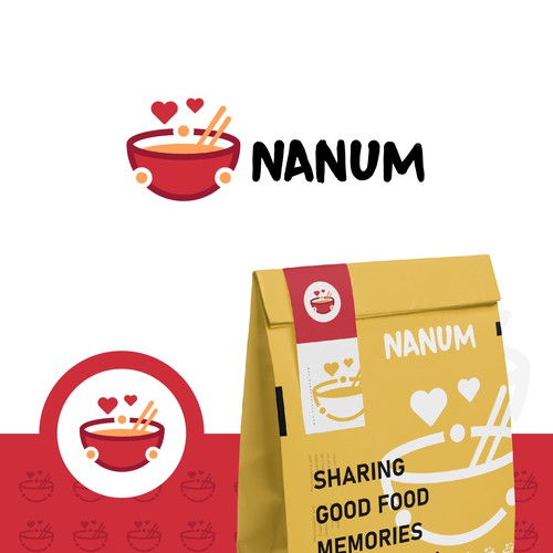 Korea logo with the title 'Nanum - Logo Brand identity Design'