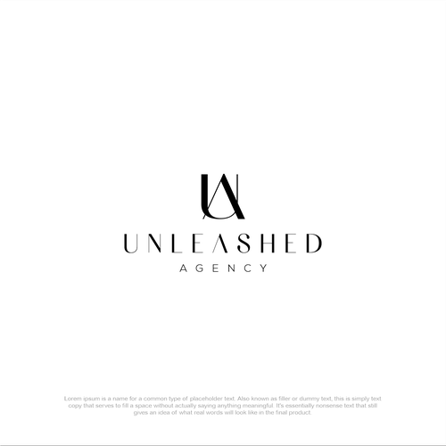 Modeling logo with the title 'Unleashed Agency'