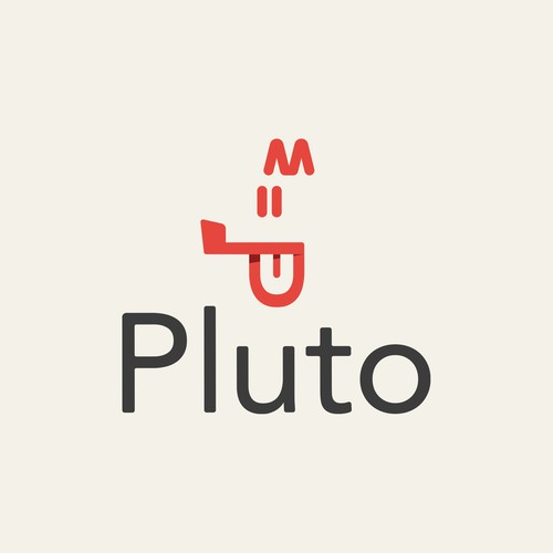 Pet food logo with the title 'Création d'un logo pour une entreprise de nouriture pour animaux de compagnie'