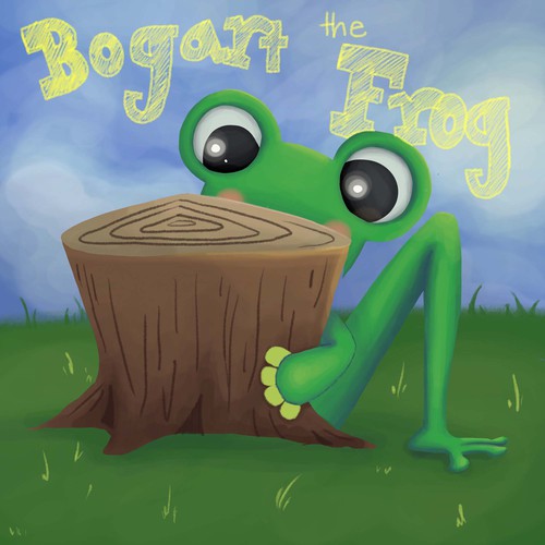 Illustrative artwork with the title 'Bogart the Frog Cover'