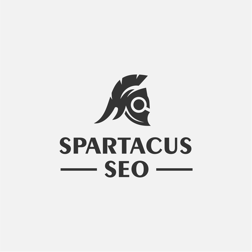 Spartan helmet design with the title 'Spartan Logo'