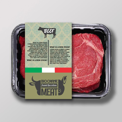 Vector packaging with the title 'packaging design'