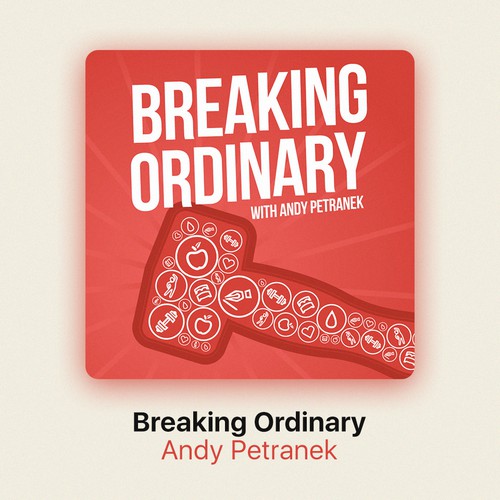 Podcast cover artwork with the title 'Design concept for a Podcast series'