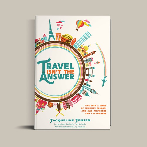 Travel book cover with the title 'Book contest WINNER! '