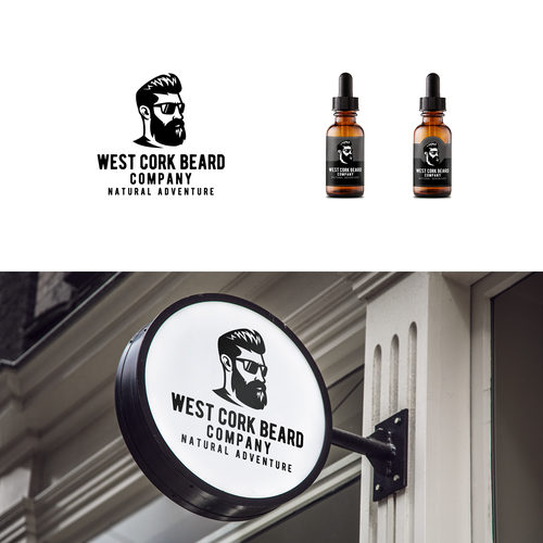 Beard design with the title 'West Cork Beard Company'