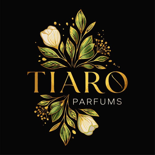 Perfume logo with the title 'Tiaro Parfums'