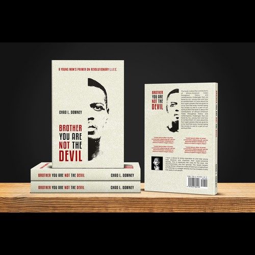 Biography book cover with the title 'Book cover for "Brother You Are Not The Devil"'