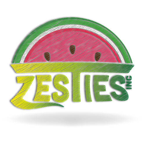 Watermelon logo with the title 'Logo For Zesties 3'