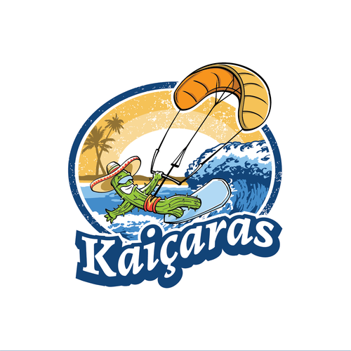 Sombrero design with the title 'Kaiçaras Kite Surfing'