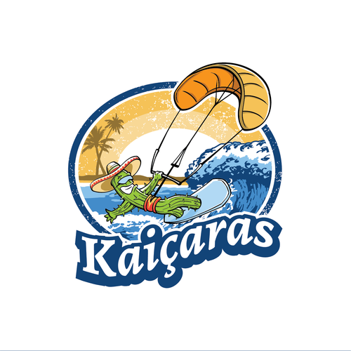 Sombrero logo with the title 'Kaiçaras Kite Surfing'