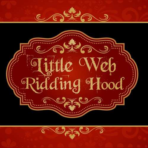 Website logo with the title 'Video Title Logo: "LIttle Web Riding Hood" '