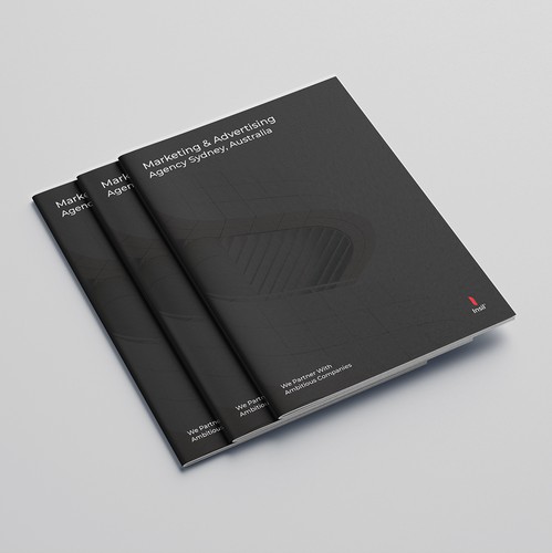 Attractive design with the title 'Marketing agency'