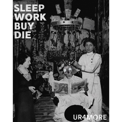 Collage artwork with the title 'Vintage Collage Design'