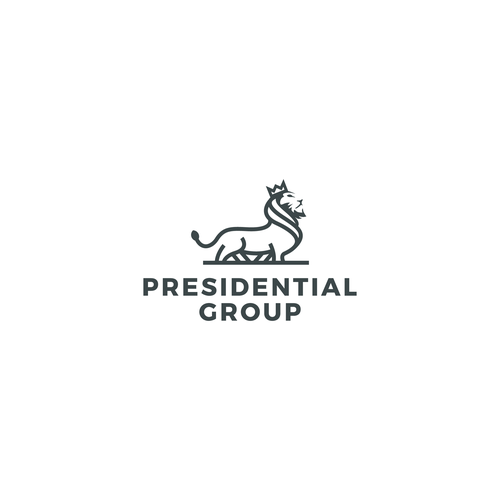 Group brand with the title 'President logo for Presidential group - Construction'