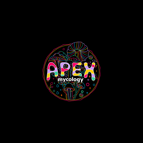 Mushroom logo with the title 'MUSHROOM LOGO '