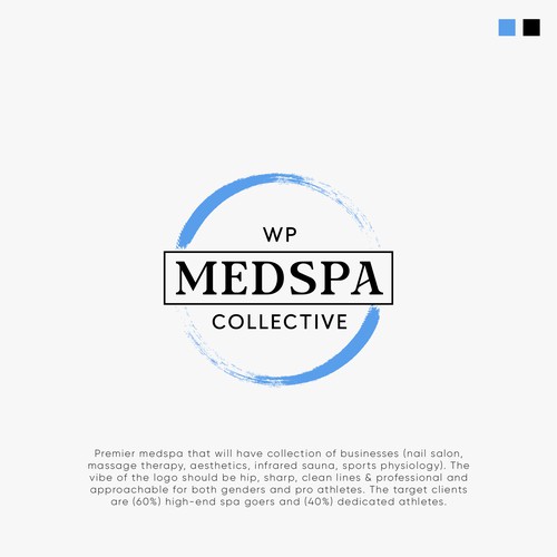 Relaxing design with the title 'Logo design entry for WP MedSpa Collective'