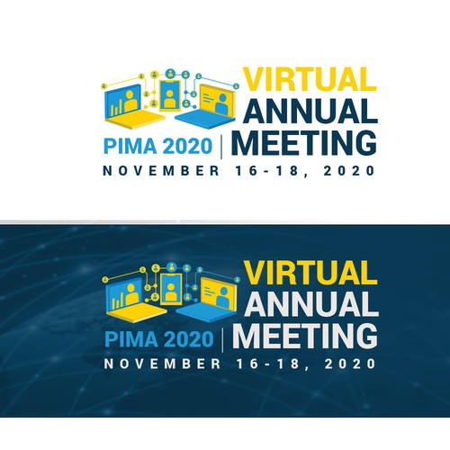 Meeting logo with the title 'Modern logo for Virtual Annual Meeting '